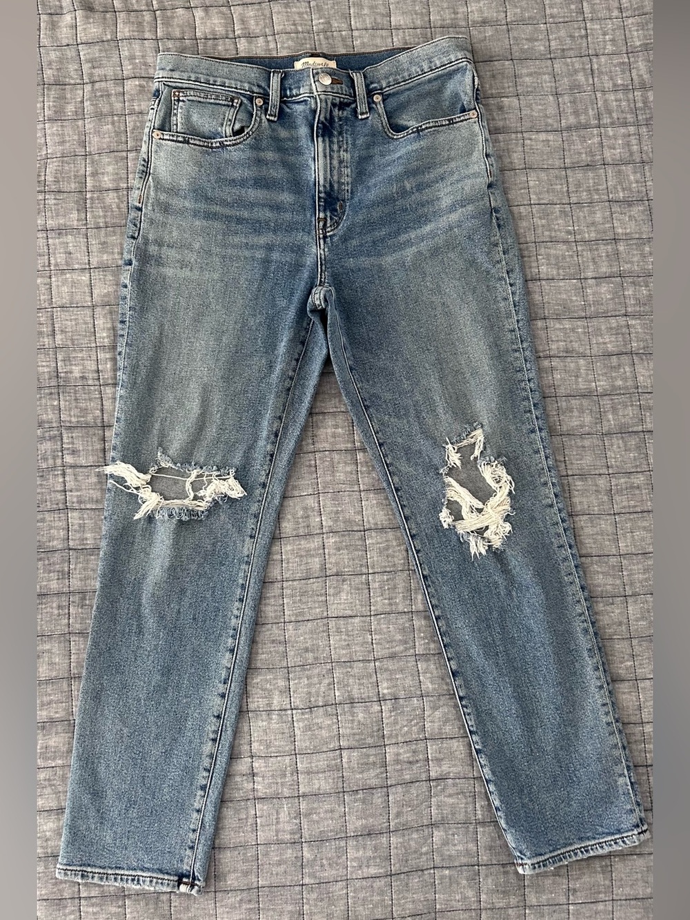 Madewell Roadtripper Slim Boyjeans Distressed Size 29